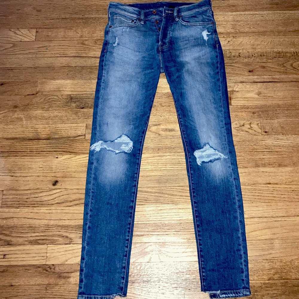 Size 30 blue skinny jeans